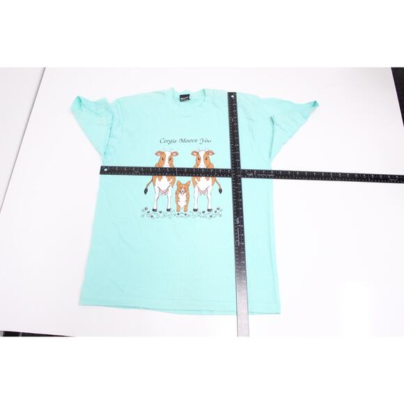 Vintage Corgi Dog and Cows T Shirt Large - Picture 5 of 7